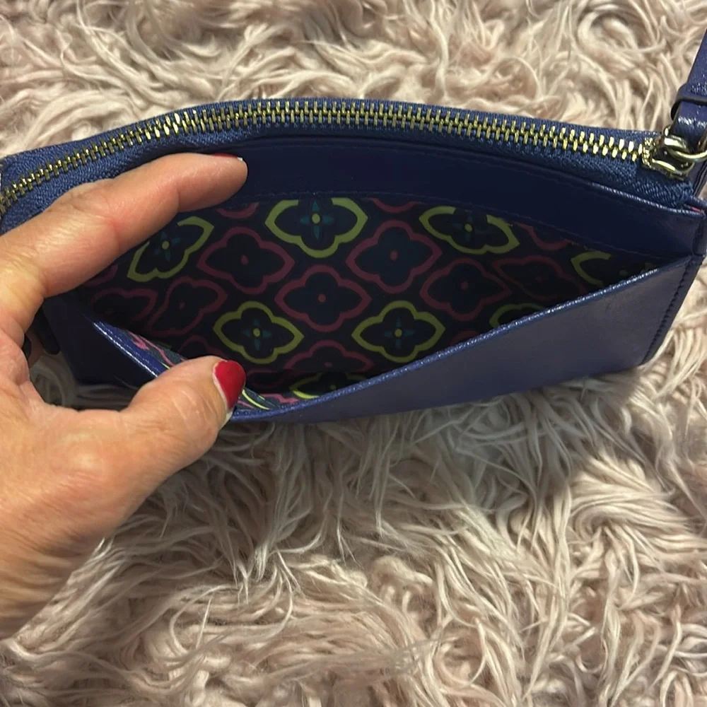 Anne Klein Gold Zipper Accent Wristlet